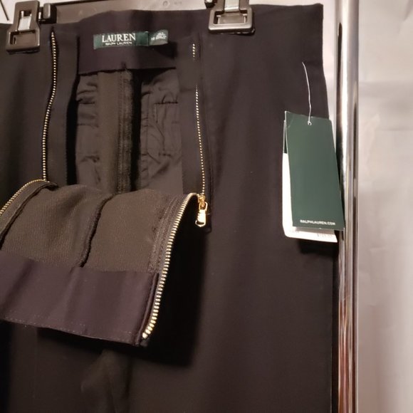 NWT Ralph Lauren Two Zipper Stretchy Pants - Sz 10 - Picture 5 of 7